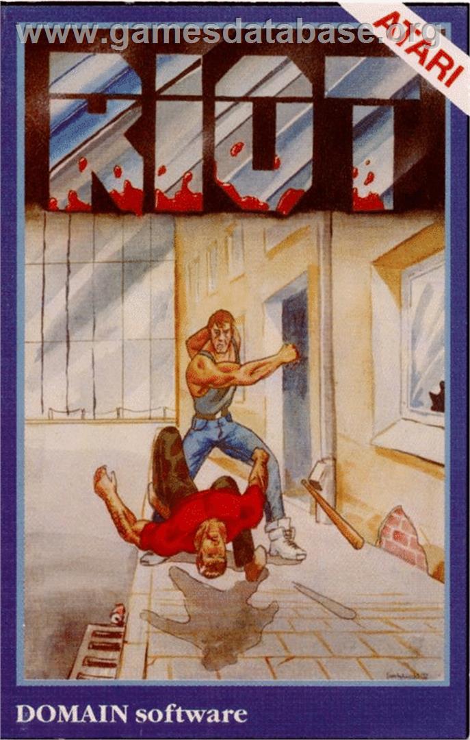 Riot - Atari 8-bit - Artwork - Box
